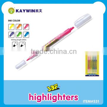 Double-tip highlighter ballpoint pen item 531