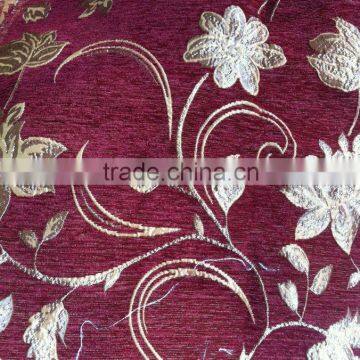 2013 fashinable 100% polyester chenille fabric, jacquard fabric, sofa fabric