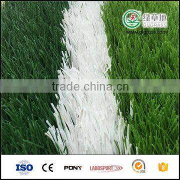 Soccer/football field use white artificial grass