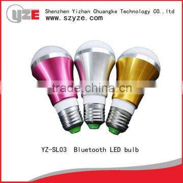 bluetooth control e27 smart led light bulb,dimmable led bulb