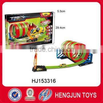2016 hot wheels stunt track challenge plastic racing car pullback orbit car toy