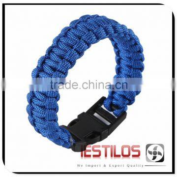 4mm paracord With Whistle Buckle Survival Bracelet