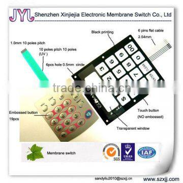 Digital membrane switch ,4x4 Membrane keypad