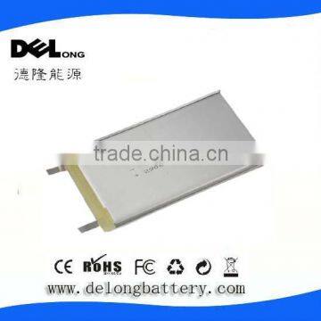 3.7v 2900mah flat lithium ion battery cell