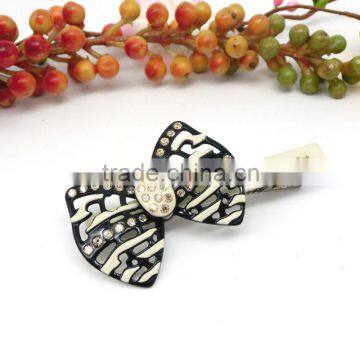 high quality bow hairgrip women rhinestone hair accessories