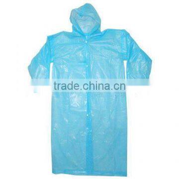 Disposable PE Plastic Coverall Suit With Hood