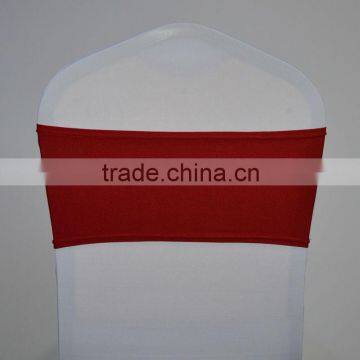 Red cheap spandex chair cover band/spandex chair sash