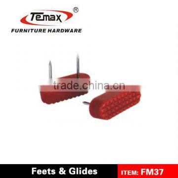 FM37 Plastic Furniture Nail On Felt Chair Glides