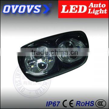 10-30v super brightness ovovs 80w double led headlight for harley with IP67