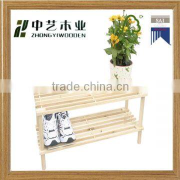 FSC Eco-Friendly Chinese supplier handmade cheap homemade standing wooden shoe racks