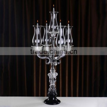 SH1504 wholesale tall replacement glass candle holder candelabra