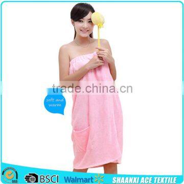 2015 super soft fashion design pink color microfiber girl night skirt bath skirt                        
                                                Quality Choice