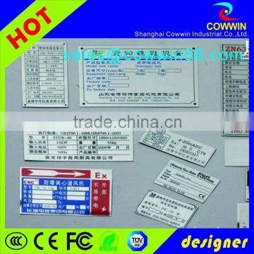 Fancy Peronalized Enamel Rectangle Shape Label in Stainless Steel photo-5