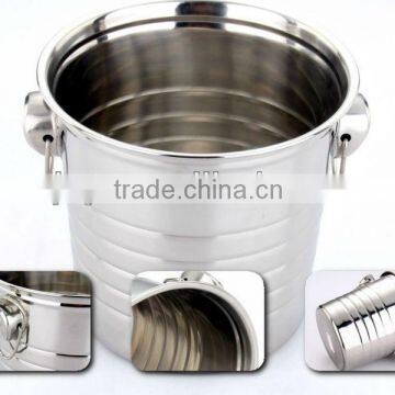 Stainless Steel Barware Round Champagne Bucket