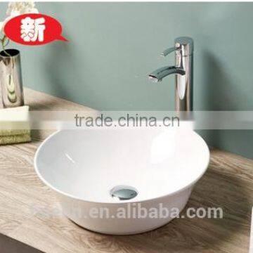 2015 FOSHAN Latest super slim edge ceramic art basin Italy style bowl bathroom lavatory vanity sink counter top wash basin