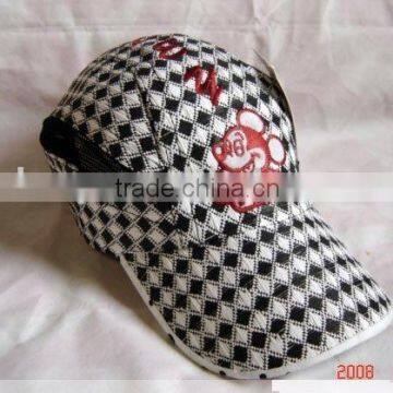 embroidery 100% cotton children cap