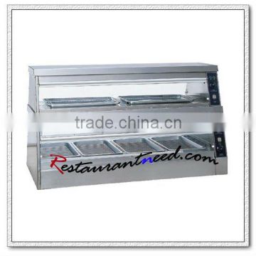 K102 2 Layers Stainless Steel Heating Warm Showcase