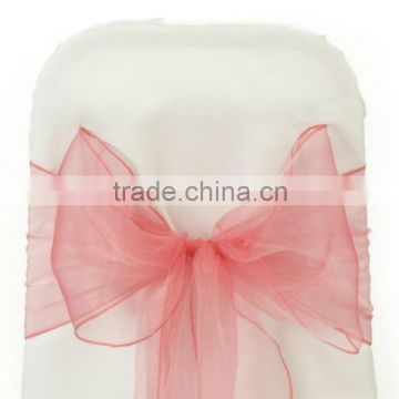 ORGANZA BOWS CHAIR SASH BOWS COVER FOR WEDDING DECOR SASHES BOW PARTY