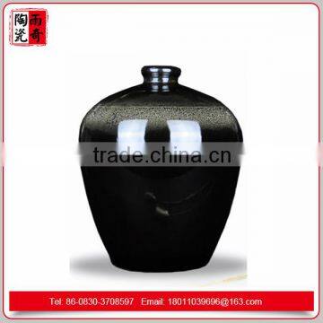 jingdezhen porcelain black ceramic bottle 500ml