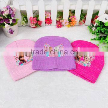 2016 New design fashion funny children cute knitted beanie winter hat