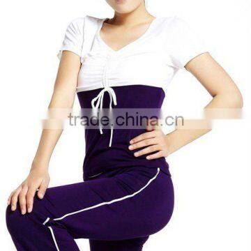 Soft hand feel ladies yoga wear