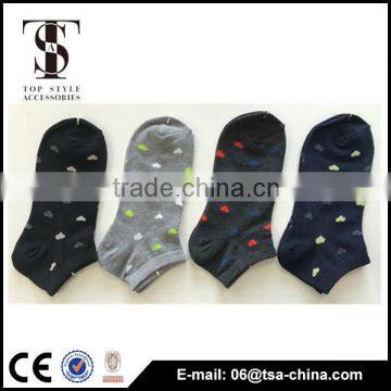 Spring wear heart jacquard beaty cotton socks