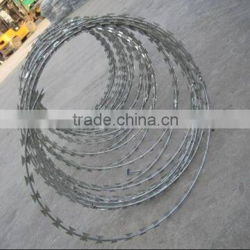 Wholesale razor wire coil bto-22/razor blade barbed wire