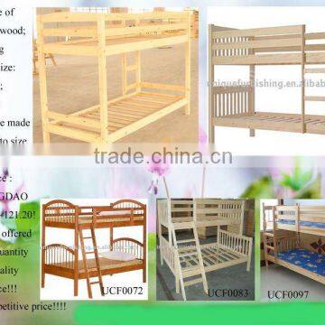 Wooden bunk bed