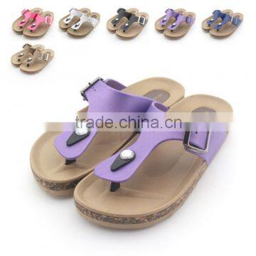 unisex PVC slipper flip flops shoes cork slipper