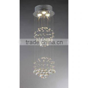 1018-10 Simple modern water Shower 3 Light Crystal Chandelier