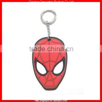 Spider-man soft PVC key chain with high quality (KMS-0858)