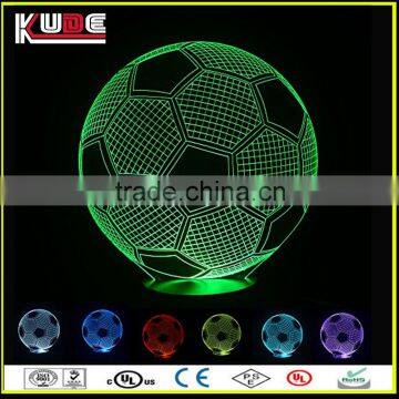 LED design 3D transparent acrylic ball lamp for indoor decoration