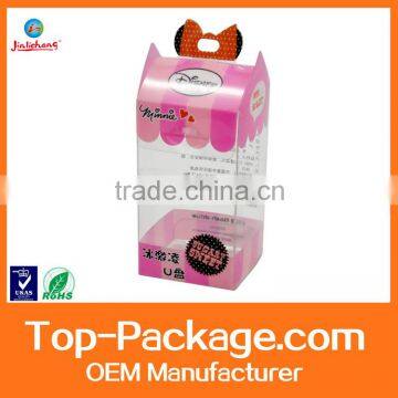 Fancy Folding Packaging Small Clear Hard Plastic Box with Lock