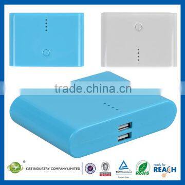 C&T 3.7v 12000mah Portable Power Bank External Battery Pack For mobile phone