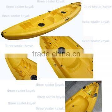 3 persons seater fishing kayaking for sale yellow color