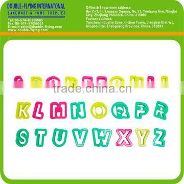 Plastic 26 Alphabet Cookie Cutter Set, Cake Decoration, Biscuit Cutter