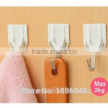 1Set/6PCS Self-Adhesive Home Wall Hanger Strong Sticky Hook Bathroom Towel Holder