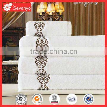 100% cotton plain embroidery designer towel
