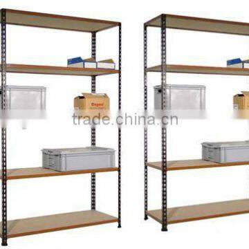 light duty adjustable angle iron shelving