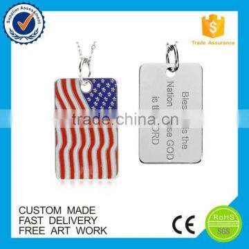 Manufacture pray tag zinc alloy custom metal military dog tag