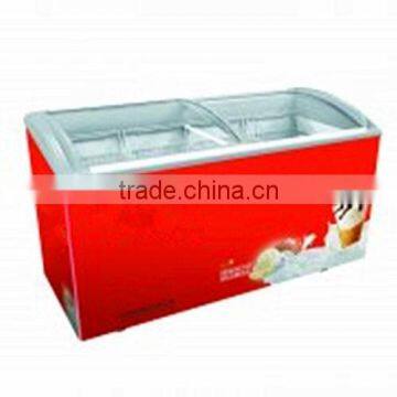 SD-282L Chest Showcase With Curved Glass Lids Display Freezer for Sale photo-3