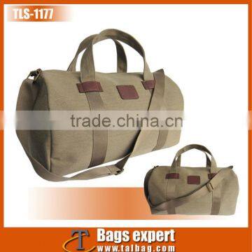 Simple fashion twill cotton fabric travel bag 2016