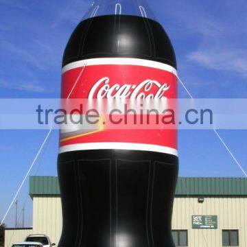 PVC drink bottle for display, advertising inflatable beer bottle