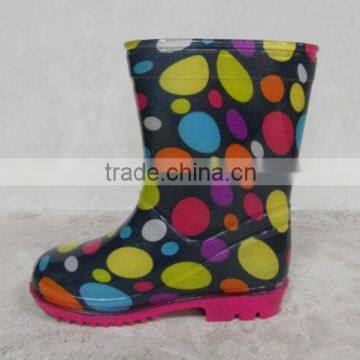 2014 fashion girl PVC rain boots