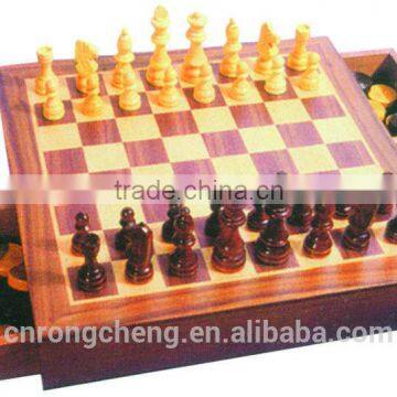 indoor games wooden chess board game set