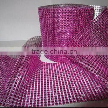 24 Rows Plastic Rhinestone Mesh Trimming for Decoration photo-2