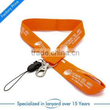 2016 hot selling cheap custom school printed lanyard