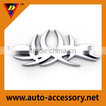 Chrome color body stickers car emblem logo custom