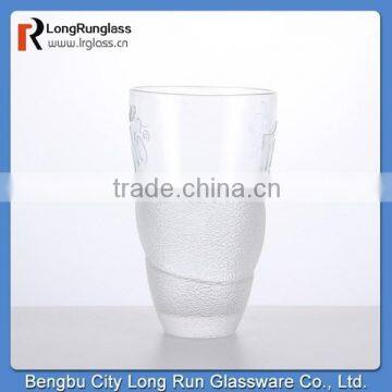 LongRun 390ml special design frosted glass tumbler,factory supply