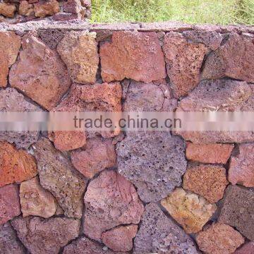 Volcanic stone tiles for garden exterior wall outdoor on sale